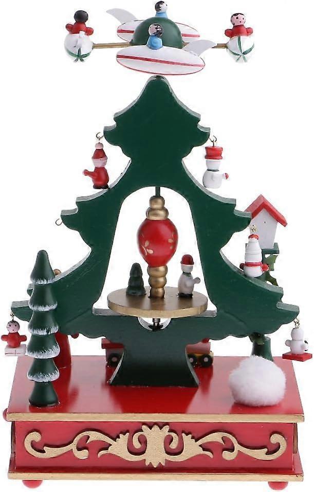 Christams Music Box Xmas Tree Santa Claus babies Wind Up Toys Ornaments Decoration - Trojans Music Box - Image 5