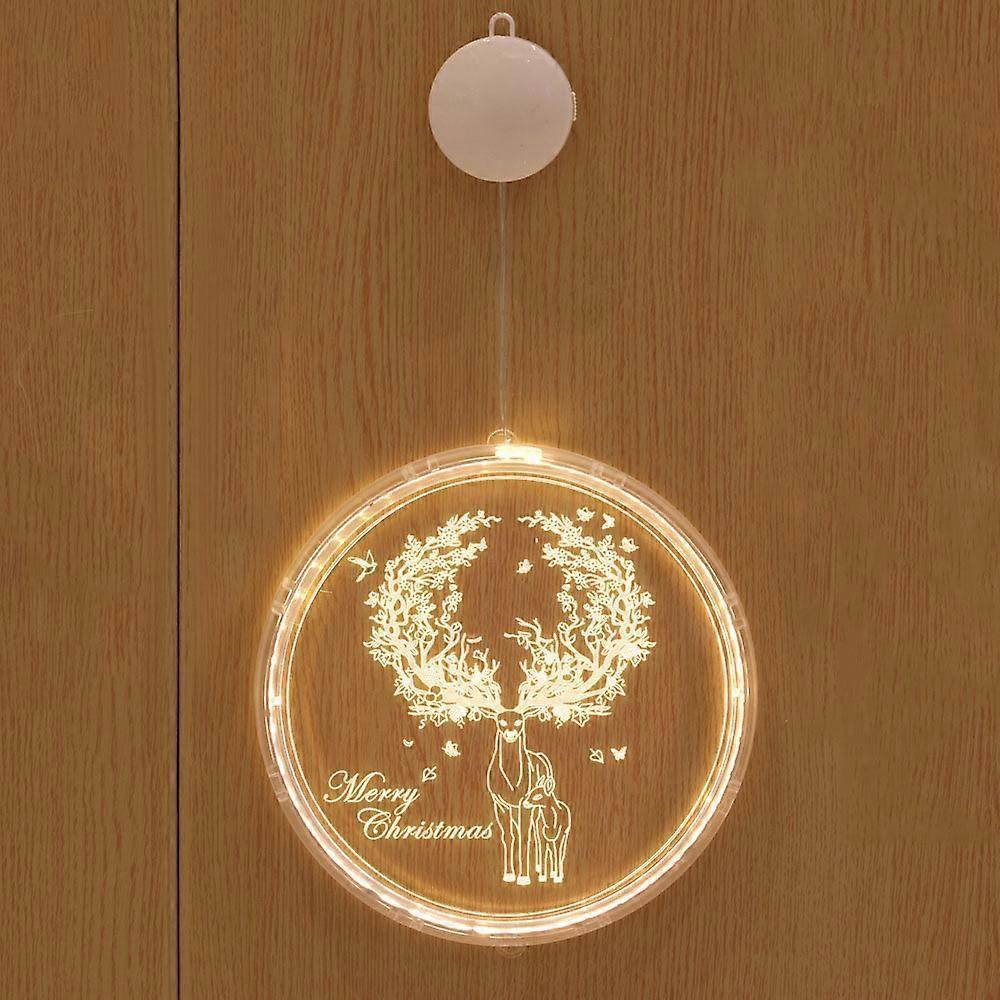 Christmas Decorative String Lights for Window, Acrylic LED Night Lights for Christmas, Birthday Decoration - Image 3