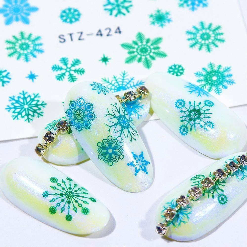 Christmas Nail Sticker New Year Water Decals Christmas Decoration Patch Watermark Nail Art Decoration - Image 3