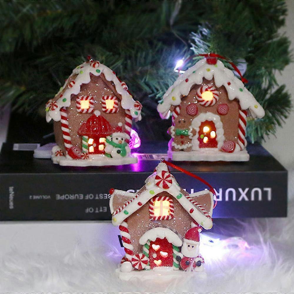Christmas Scene Village Houses LED Lighted Christmas Buildings - Image 4