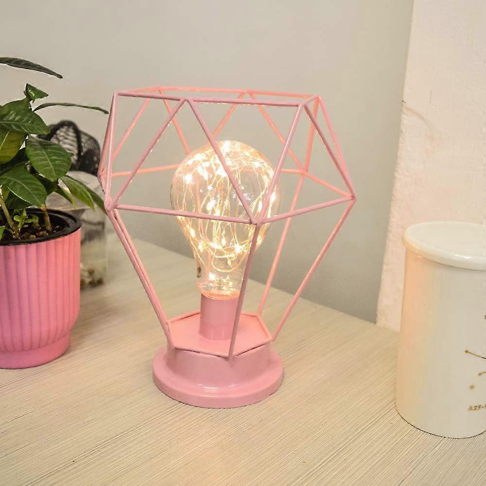 Desk Lamps Bedside Lamp Diamond Table Lamp Made of Nordic Wire Decorative USB LED Desk Lamp Battery-operated - Image 2
