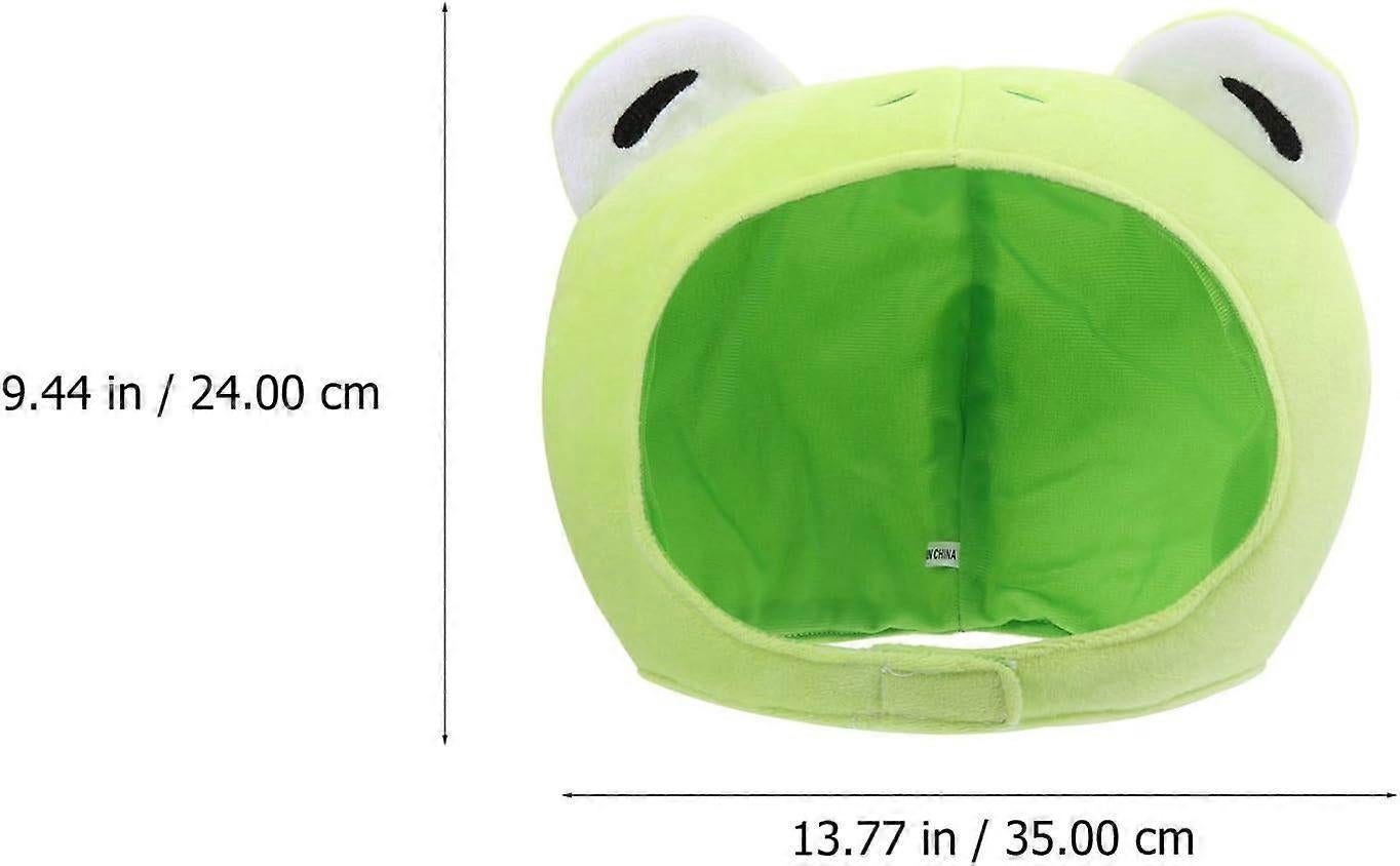 Hat Frog Ears Bunny Finn Hood Froggy The Headband Plush Adult Human Mushroom- Cartoon Shape Hat Funny Photo Headgear Hat - Image 4