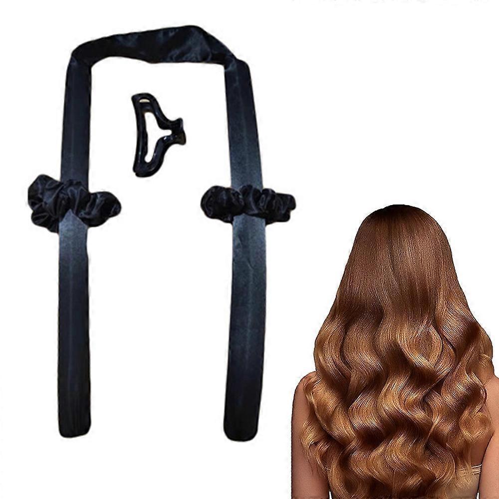 Heatless Hair Curlers For Long Hair, No Heat Silk Curls Headband Can To Sleep In Overnight, Soft Foam Hair Rollers, Curling Ribbon and Flexible - Image 2