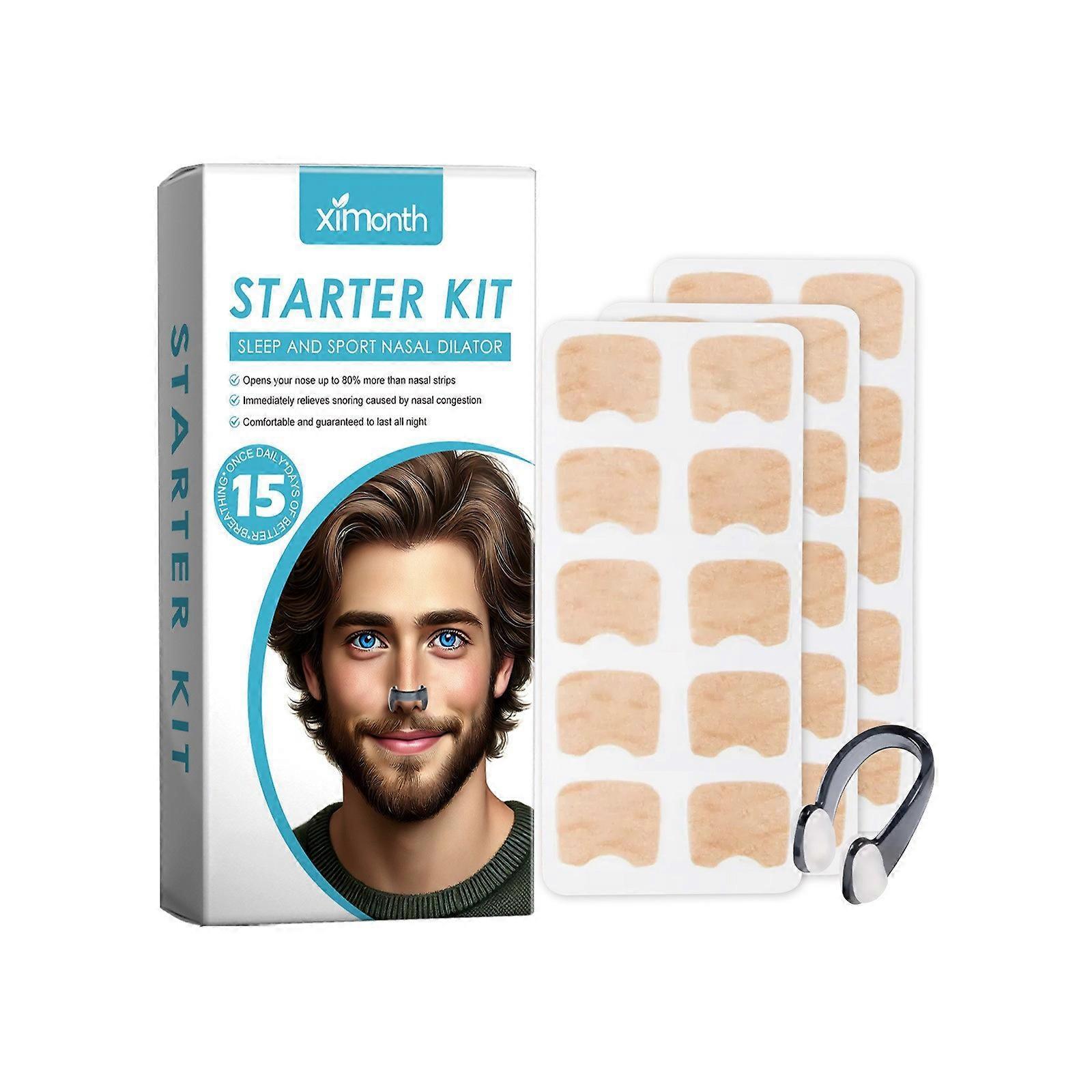 Grip Nose Strips for Breathing Snoring Relief Grip Nose Clip Sleeping Aid - Image 1