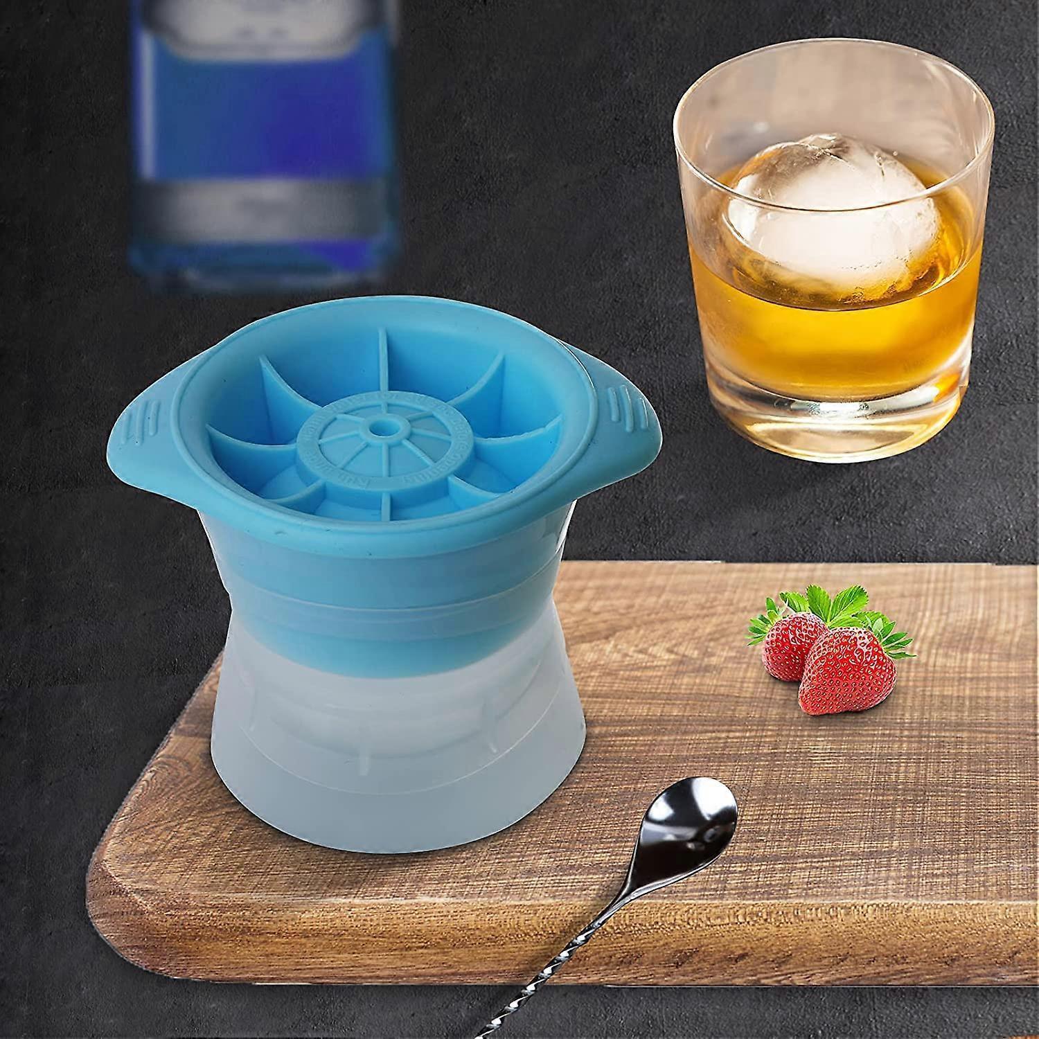 Large Ball Ice Cube Trays 6cm Set of 2 (Grey) - Image 3