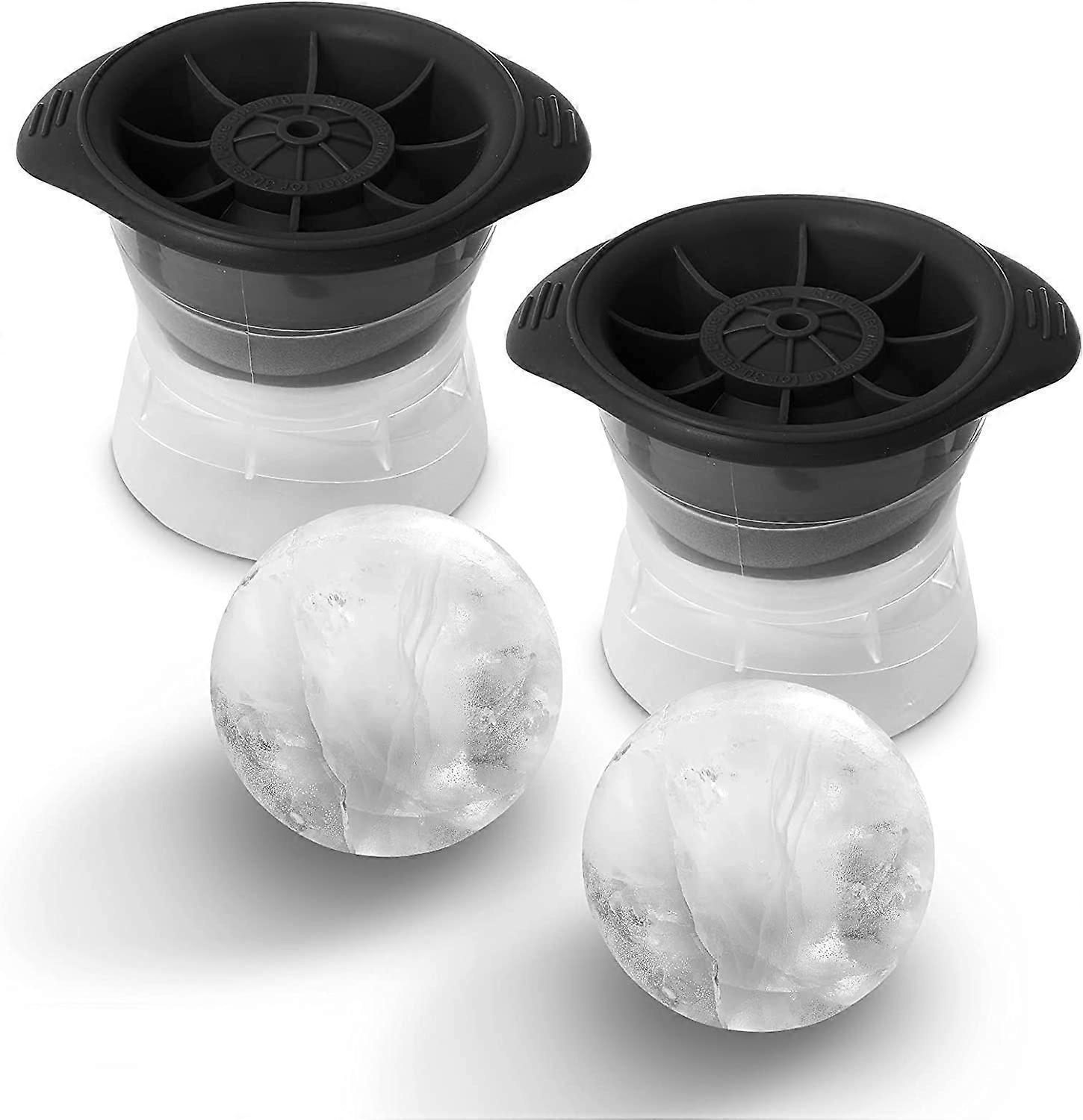 Large Ball Ice Cube Trays 6cm Set of 2 (Grey) - Image 5