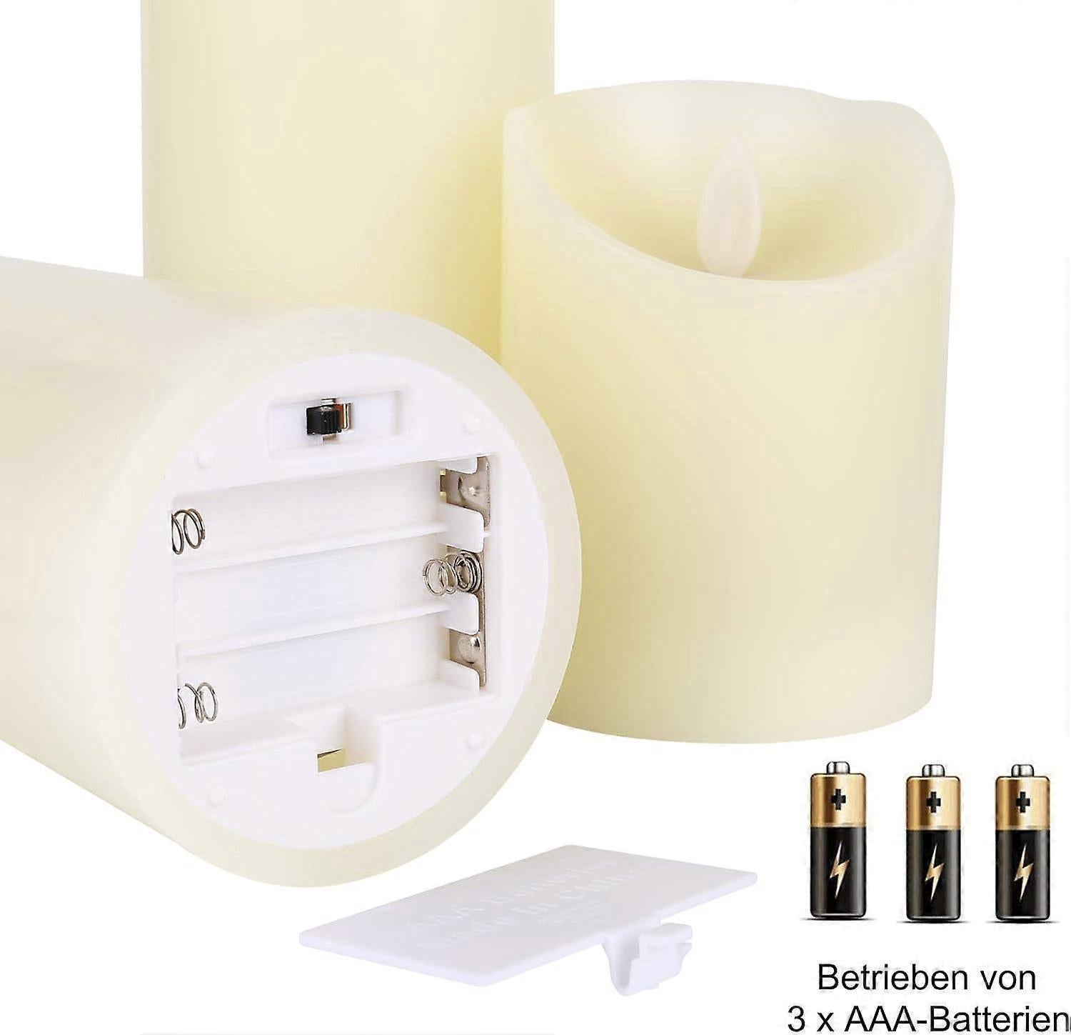 LED Candles Flameless Candles Warm White LED Candle Lights Electric Flickering LED Wick Lamp with Remote Control Timer Function - Image 3