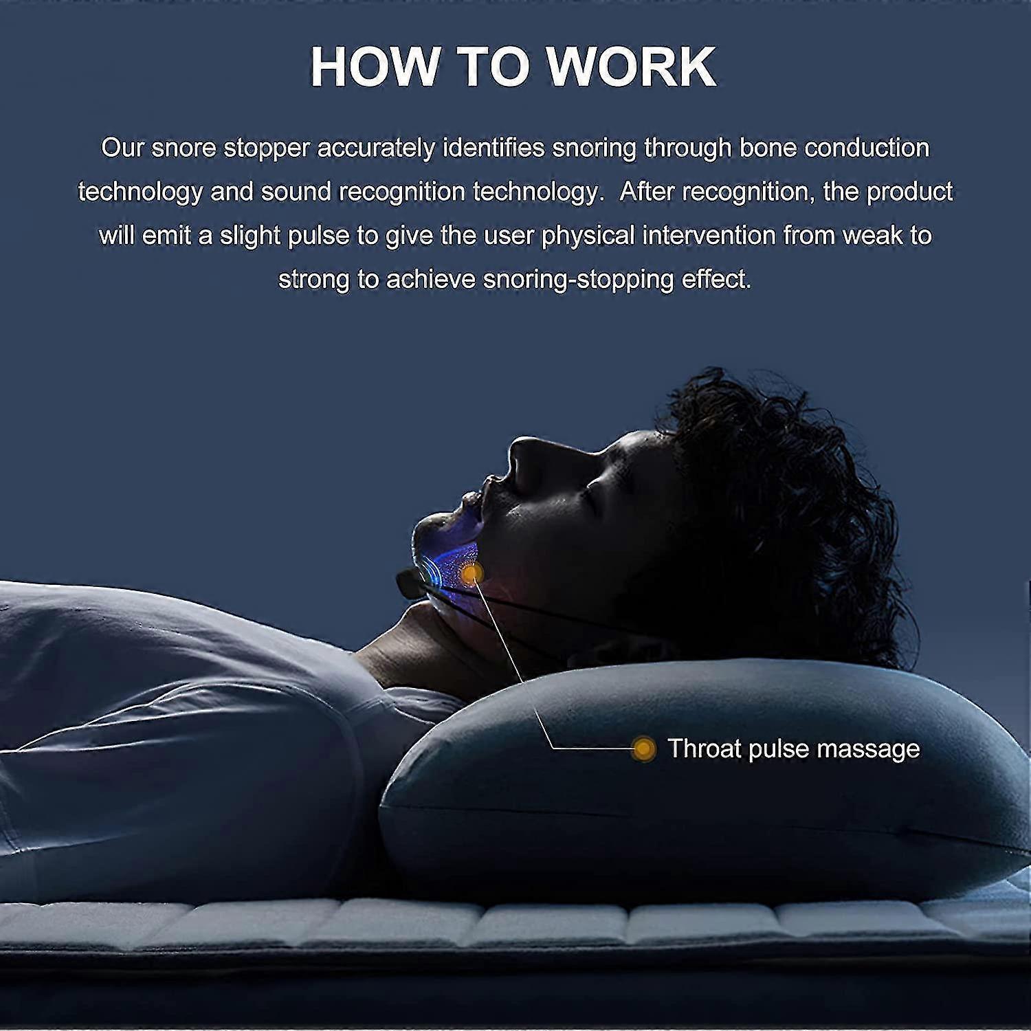 Electric Anti-Snoring Device Sleep Aid V-Face Beauty Device Deep Sleep Solution - Image 3