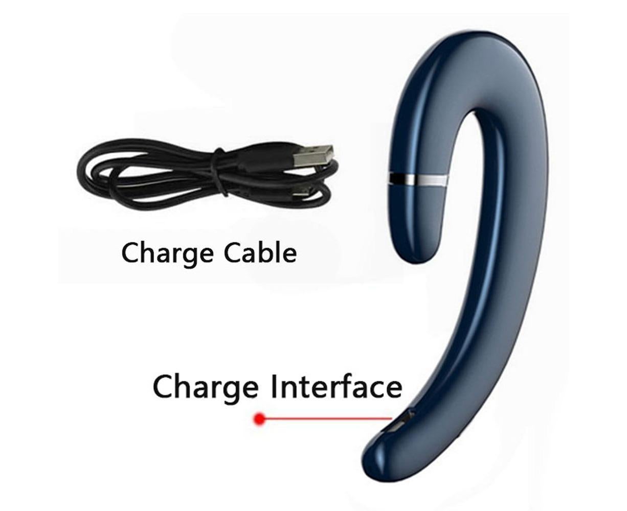 Ear Hook Wireless Headphones - Non Ear Plug - Single Ear Noise Cancelling Headset with Mic - Image 3