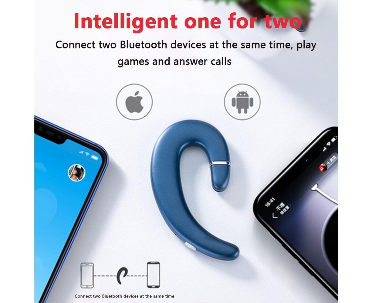 Ear Hook Wireless Headphones - Non Ear Plug - Single Ear Noise Cancelling Headset with Mic - Image 5