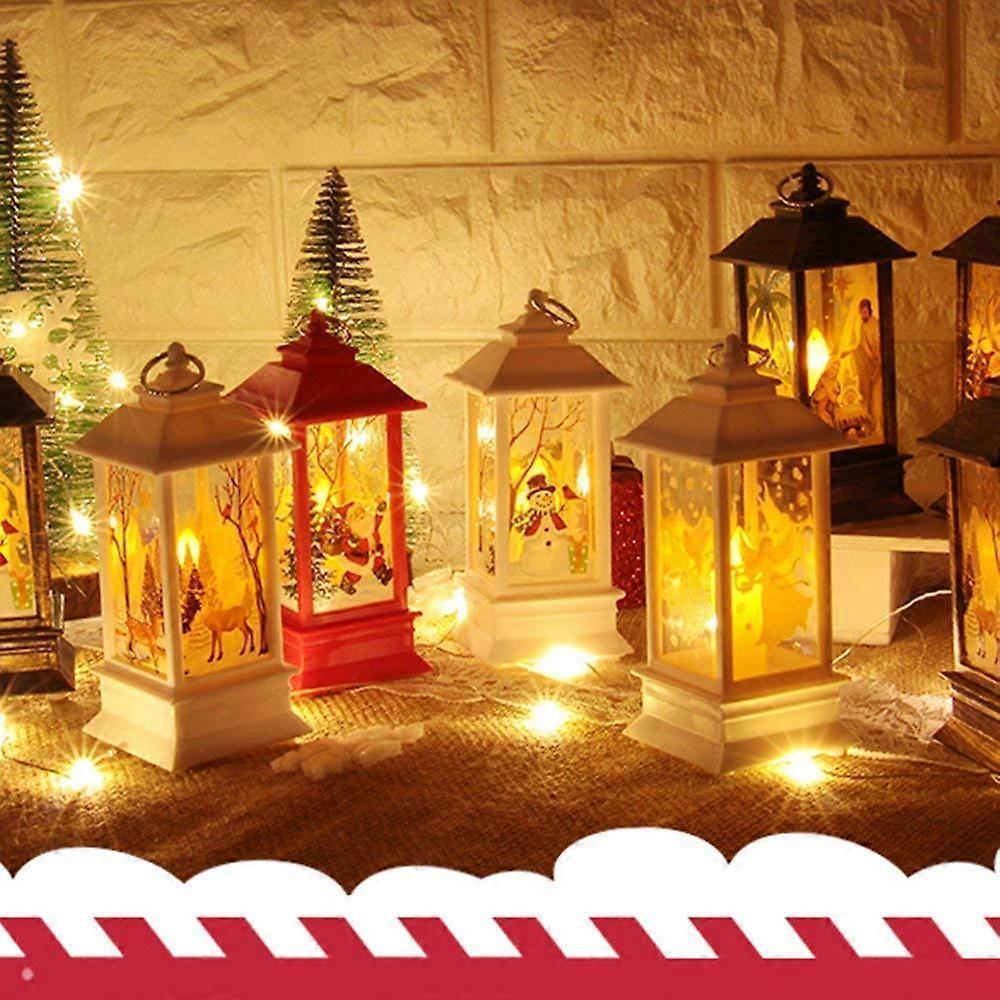 Christmas Candle piece with LED candle decoration small red - Image 4