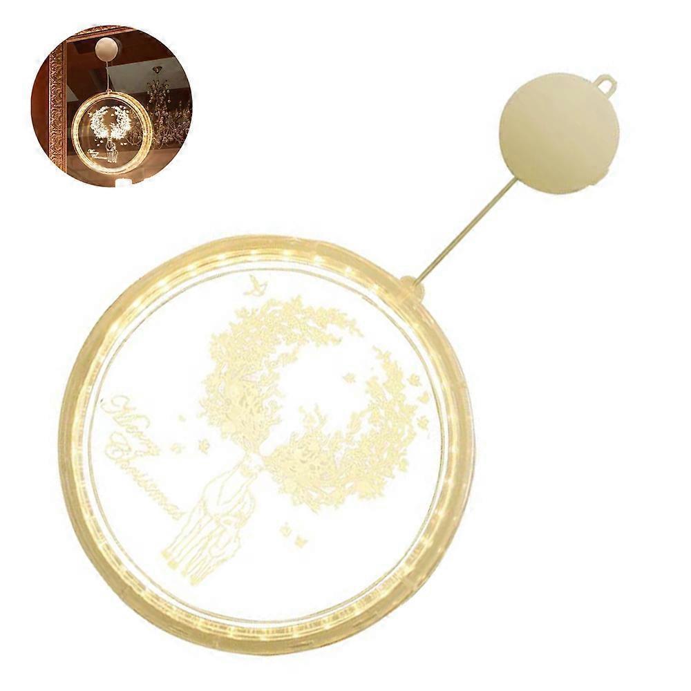 Christmas Decorative String Lights for Window, Acrylic LED Night Lights for Christmas, Birthday Decoration - Image 1