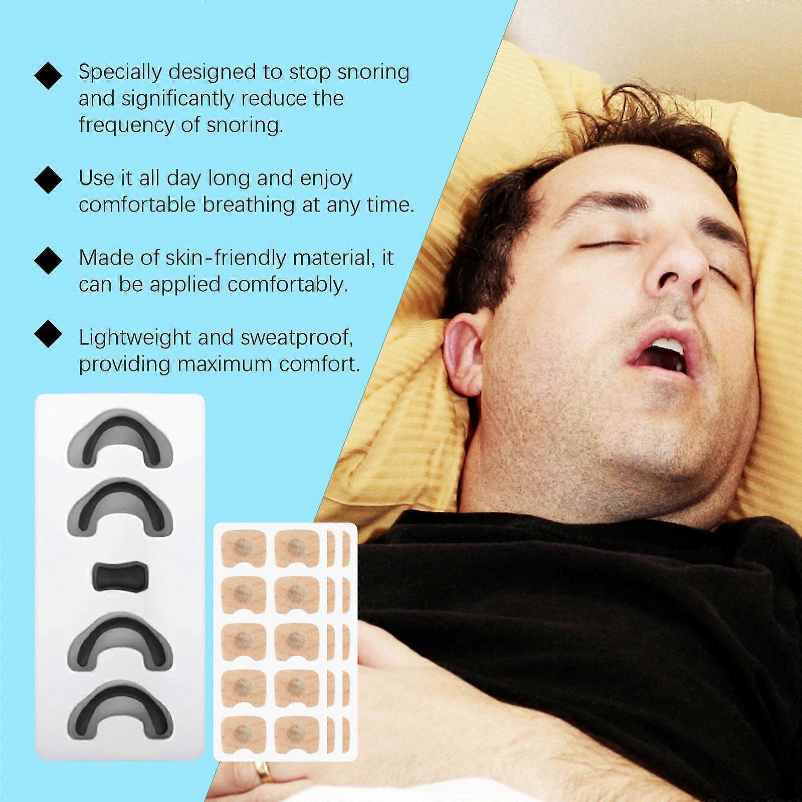 45Pcs Grip Nose Patch Set Reduces Snoring and Nasal Discomfort Sleep Care - Image 4