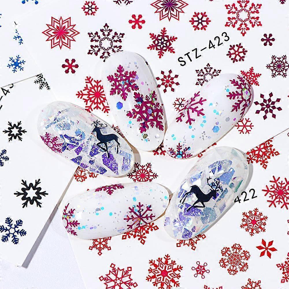 Christmas Nail Sticker New Year Water Decals Christmas Decoration Patch Watermark Nail Art Decoration - Image 2