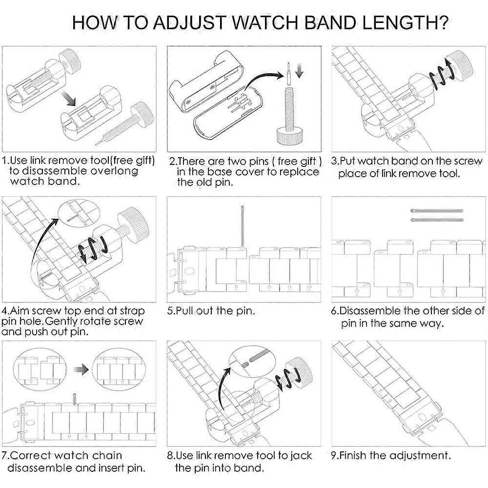 Compatible with Apple Watch Band Replacement Stainless Steel Metal Band-middle gold38-40mm - Image 5