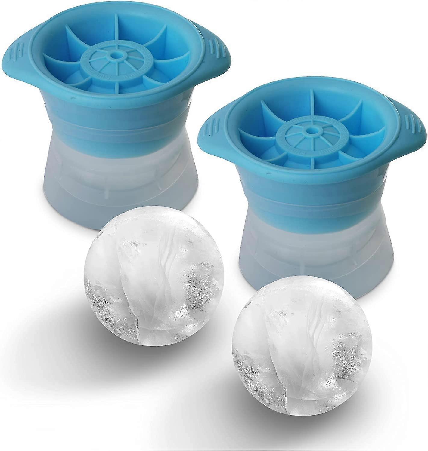 Large Ball Ice Cube Trays 6cm Set of 2 (Grey) - Image 4
