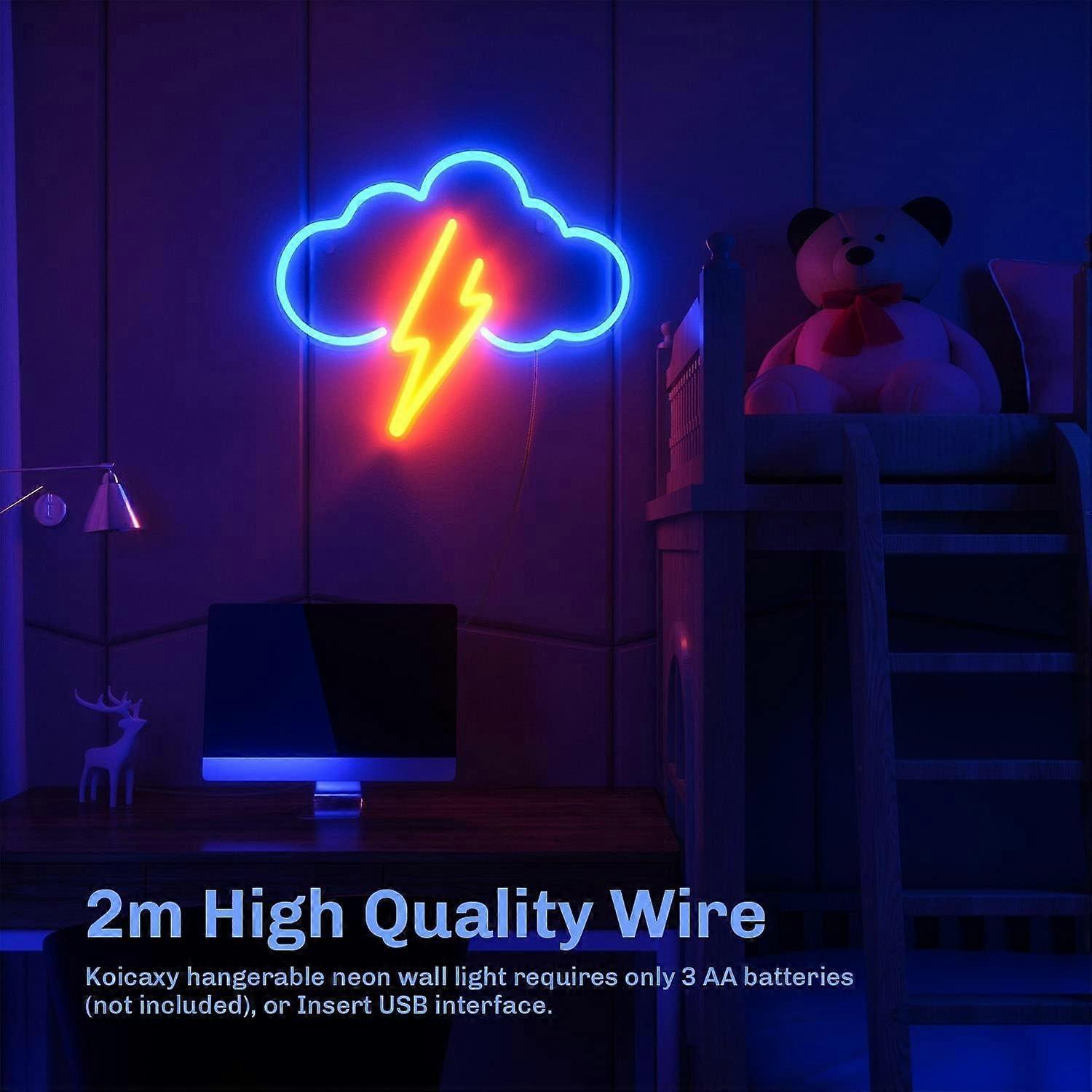Neon Sign Acrylic Cloud Neon Battery or USB Powered Neon LED Wall Decor Neon Sign for Bedroom - Image 3