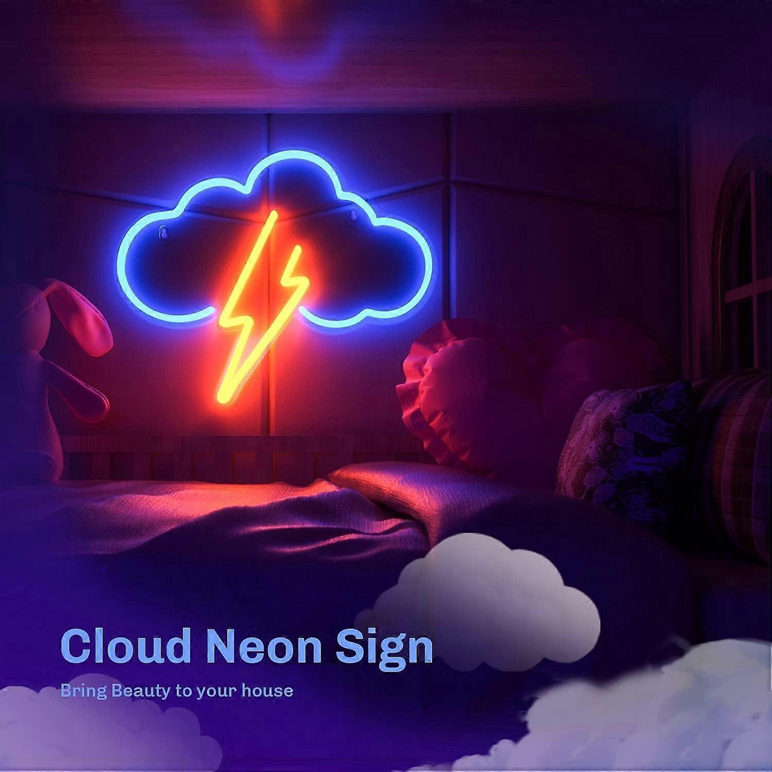 Neon Sign Acrylic Cloud Neon Battery or USB Powered Neon LED Wall Decor Neon Sign for Bedroom - Image 5