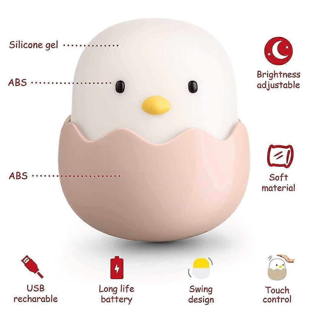 Nursing light dimmable - LED night light chick for Babies - silicone touch lamp for babies - Image 2
