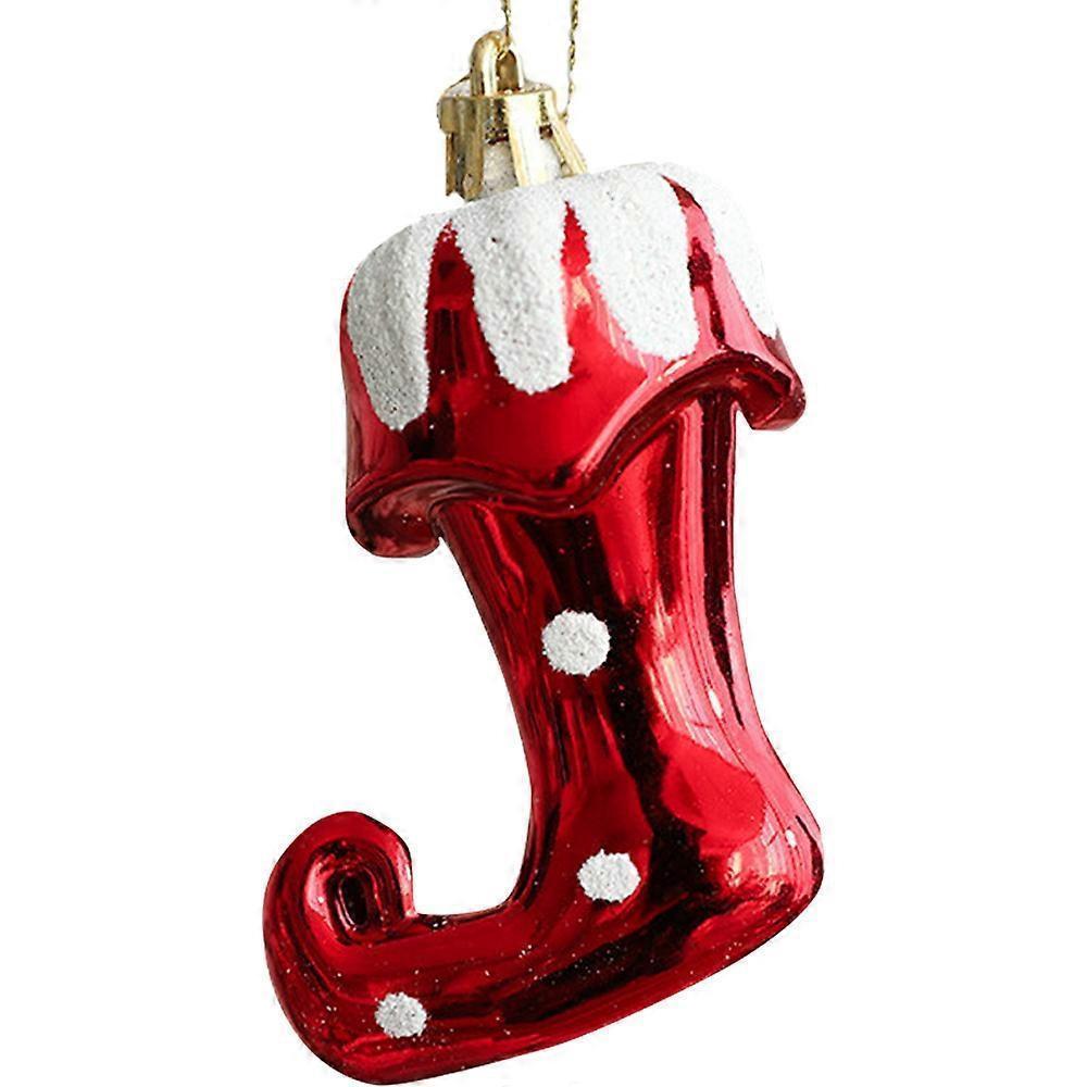 Plastic Christmas balls, Christmas tree decorations, Christmas balls, Christmas tree decorations, Christmas tree decorations (boots) - Image 1