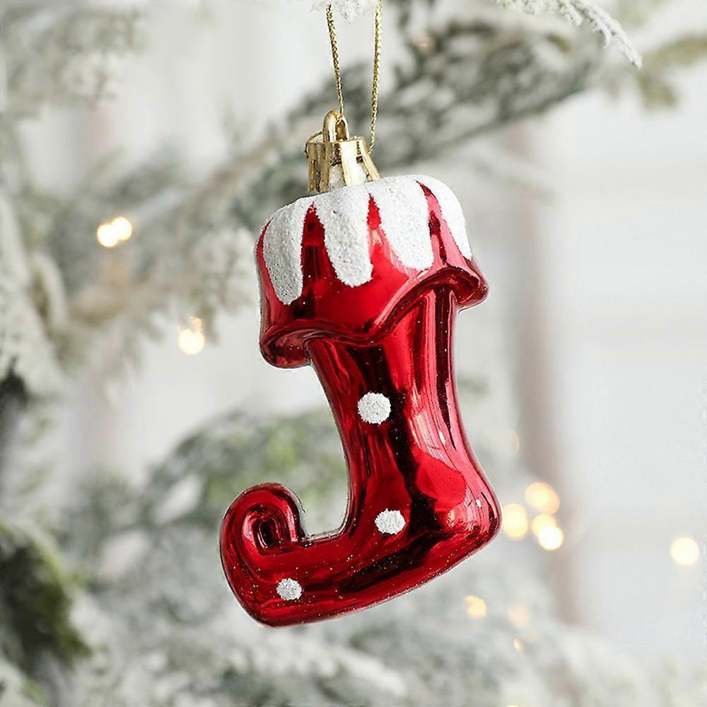 Plastic Christmas balls, Christmas tree decorations, Christmas balls, Christmas tree decorations, Christmas tree decorations (boots) - Image 3
