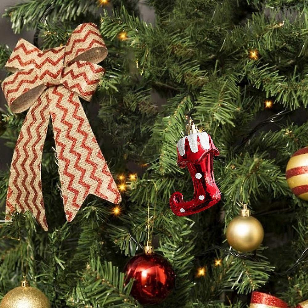 Plastic Christmas balls, Christmas tree decorations, Christmas balls, Christmas tree decorations, Christmas tree decorations (boots) - Image 4