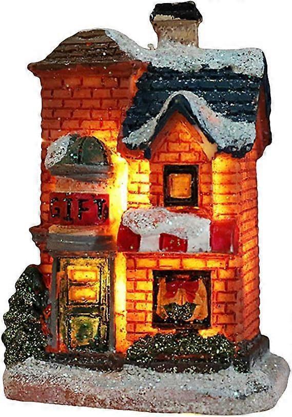 Santa Claus Wonderland Led Light Miniature Village Houses for Christmas Decorations Scene - Image 1