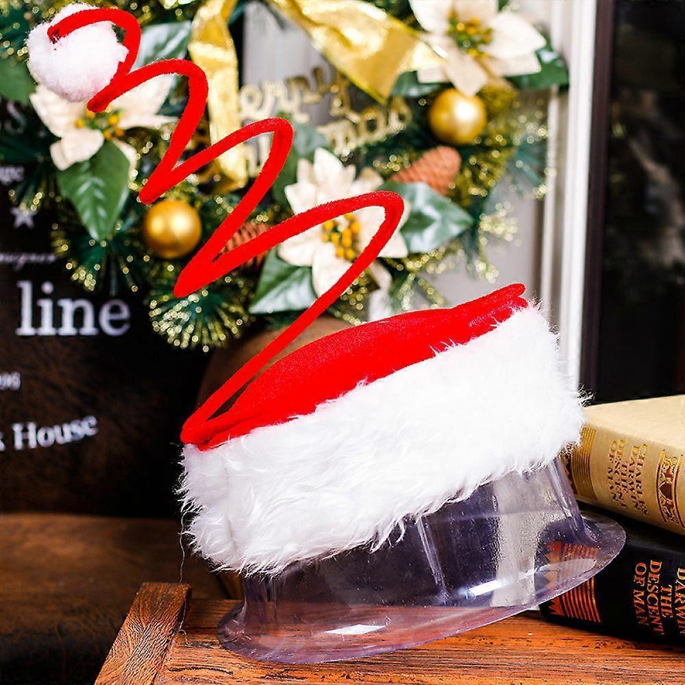 Spiral Spring for Santa Hat Santa Hat Spring Fan Santa Claus Hat Christmas Clothes Christmas Decorations - Image 4