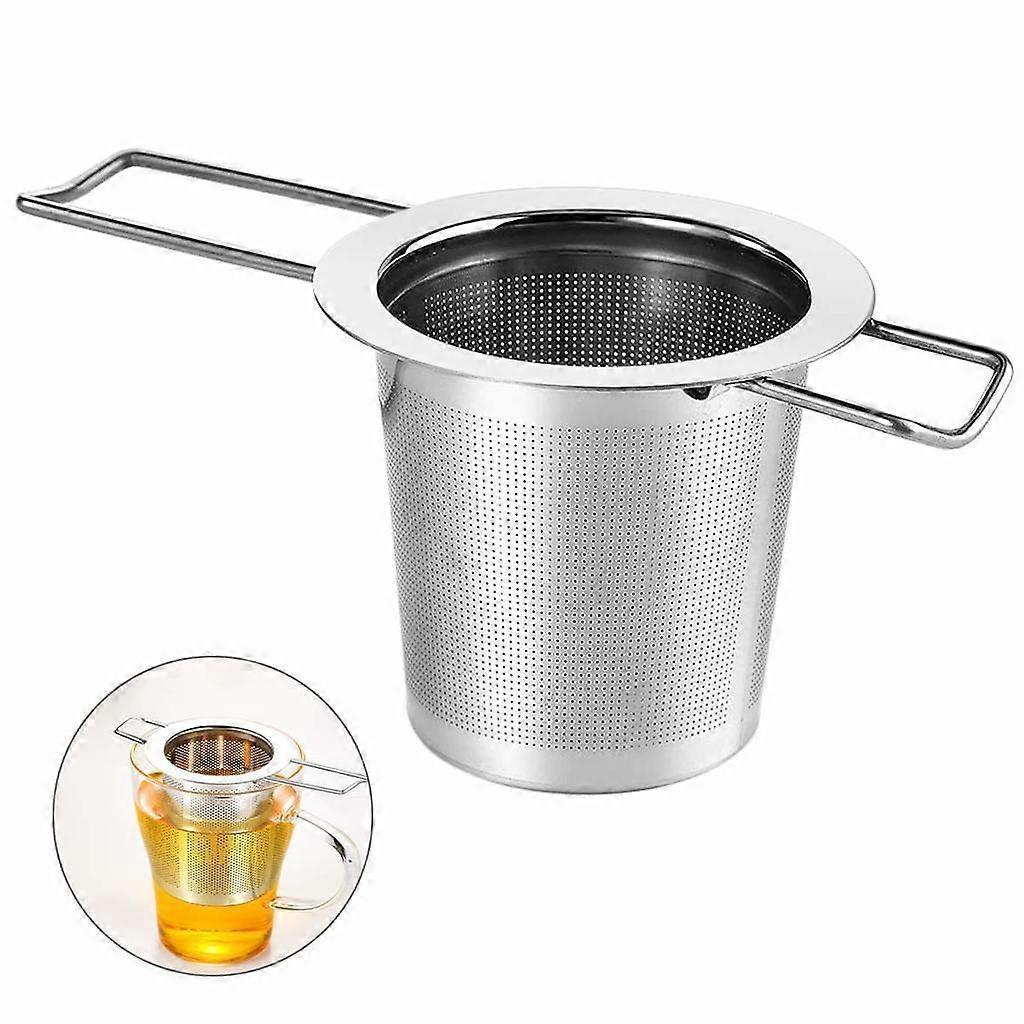 Tea Strainer Tea Filter Made of 304 Stainless Steel with Foldable Handle Design Reusable Extra Fine Mesh Strainer - Image 1