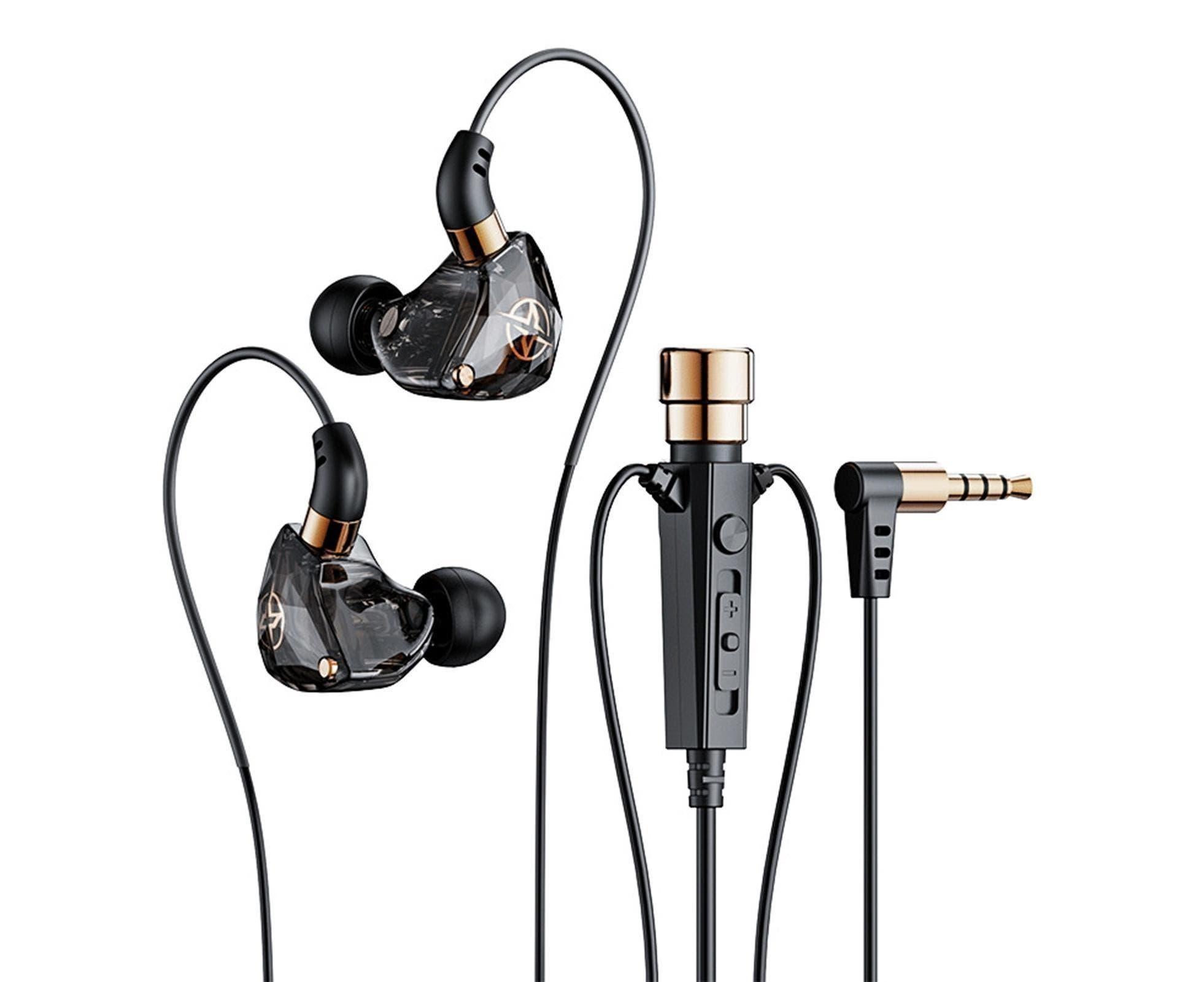 Wired Earphone Noise Reduction 3.5mm for Gaming/Karaoke-Black - Image 1