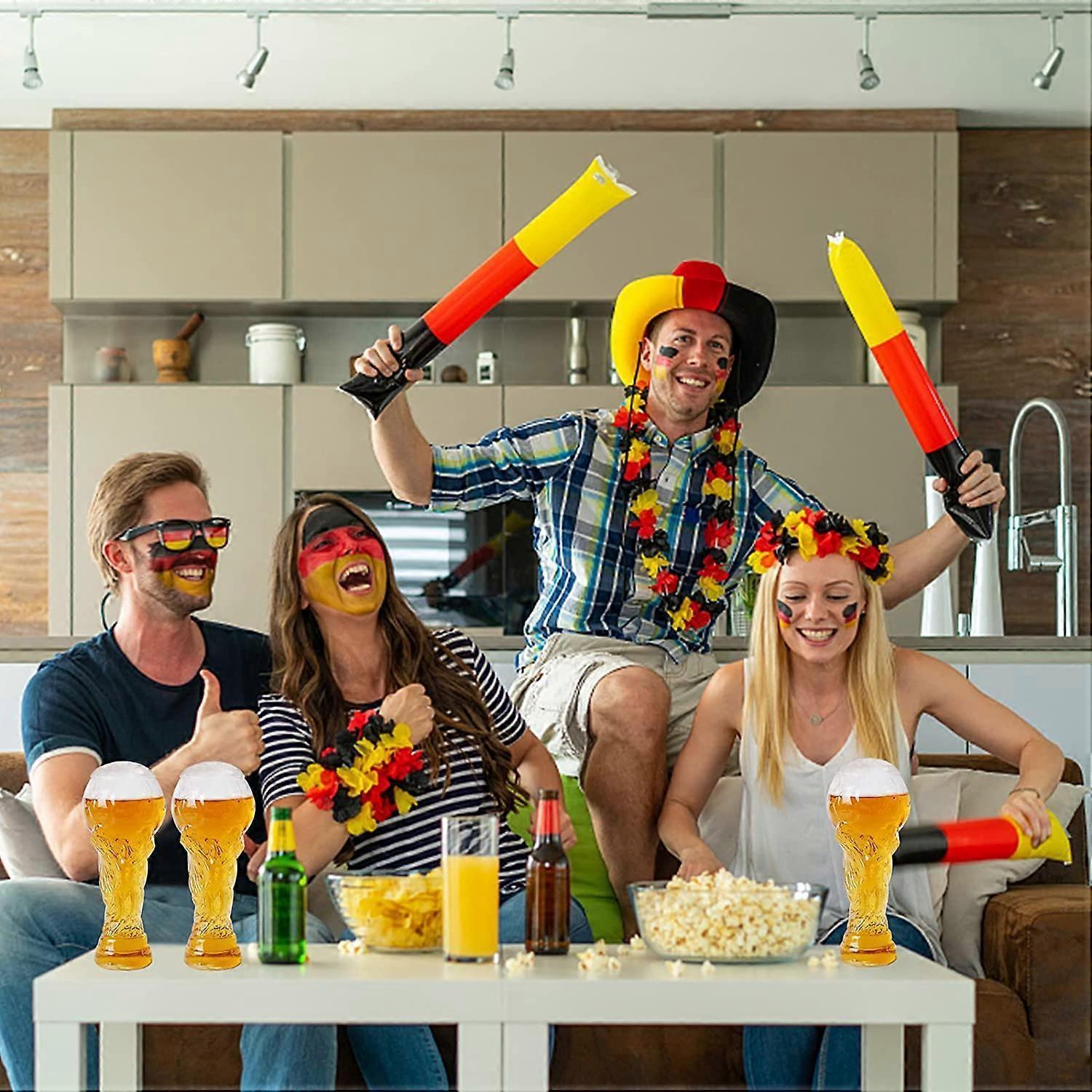 World Cup beer glasses football beer glasses World Cup cup glasses wheat beer glasses for home football parties - Image 5
