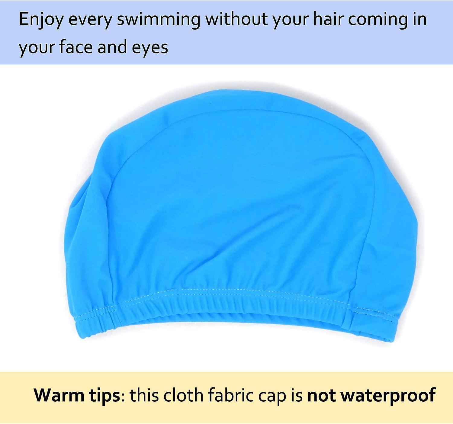 3PCS Solid Color Swim Cap Swimming Cap Swimming Hat for Teenager and Adult(not for Long Hair) - Image 2