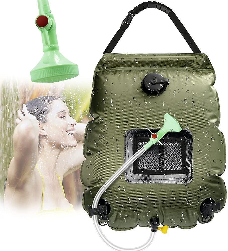 Camping Solar Shower Bag, Solar Shower Bag, Solar Camping Shower, Camping Shower Bag, Foldable Shower Bag, Switchable Shower Head for Hiking, Camping - Image 1