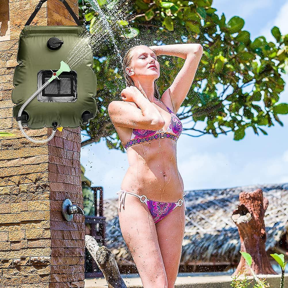 Camping Solar Shower Bag, Solar Shower Bag, Solar Camping Shower, Camping Shower Bag, Foldable Shower Bag, Switchable Shower Head for Hiking, Camping - Image 2