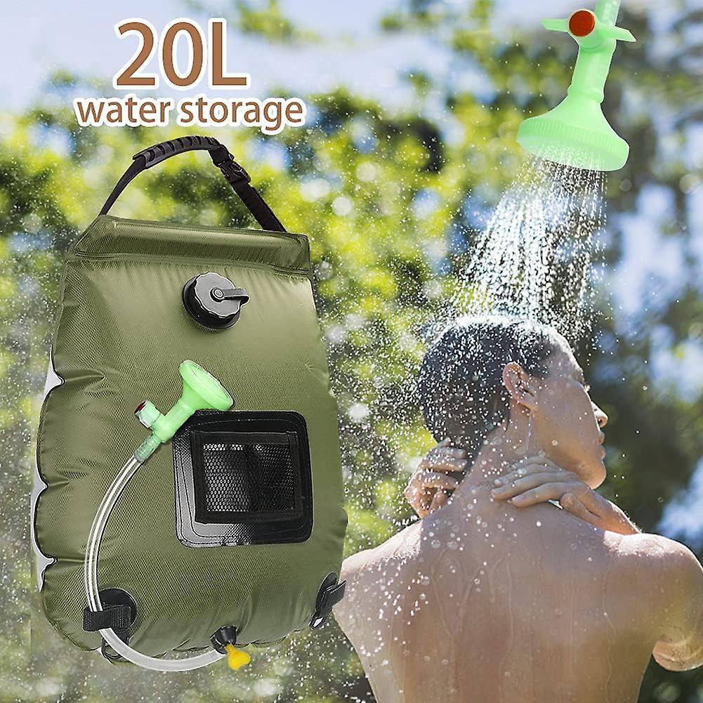 Camping Solar Shower Bag, Solar Shower Bag, Solar Camping Shower, Camping Shower Bag, Foldable Shower Bag, Switchable Shower Head for Hiking, Camping - Image 3