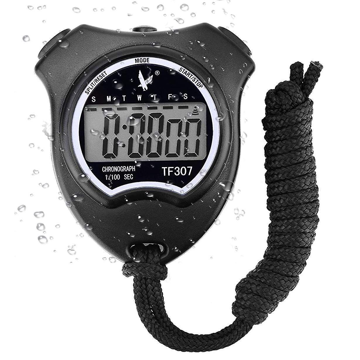 Digital Sport Stopwatch Watch, Digital Stopwatch with Alarm/Calendar for Swimming Football, Sports - Image 1