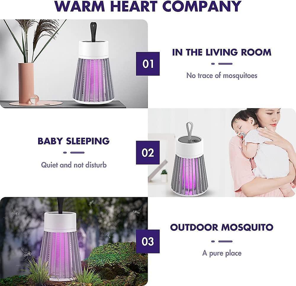 Electric Lamp Portable USB LED Light for Home Bedroom Outdoor Camping - Image 3