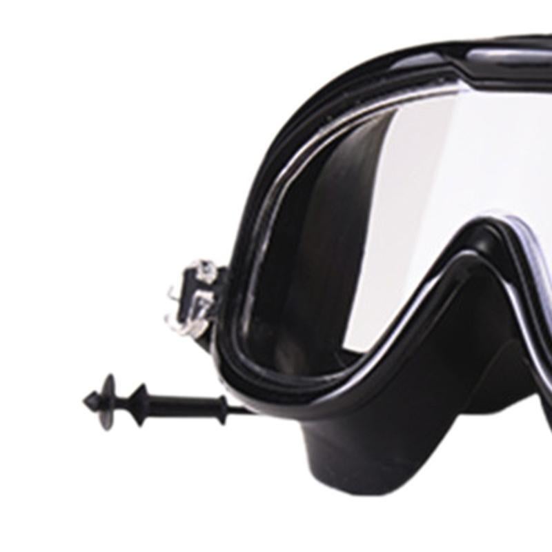 Large Frame High Grade Swim Goggles Waterproof Fogproof HD Swimming Glasses for Men Women Black - Image 2