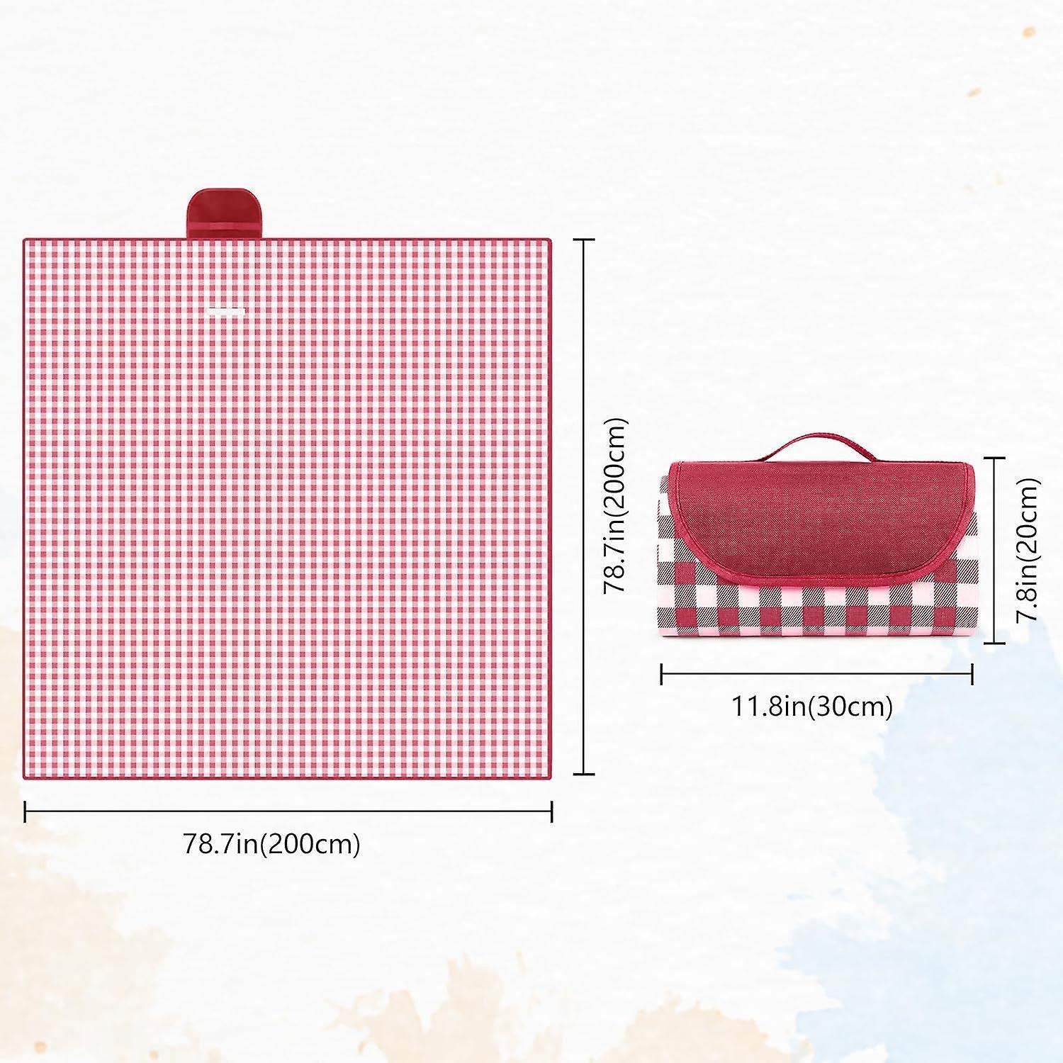 Picnic blanket waterproof picnic beach carpet pattern - Image 2