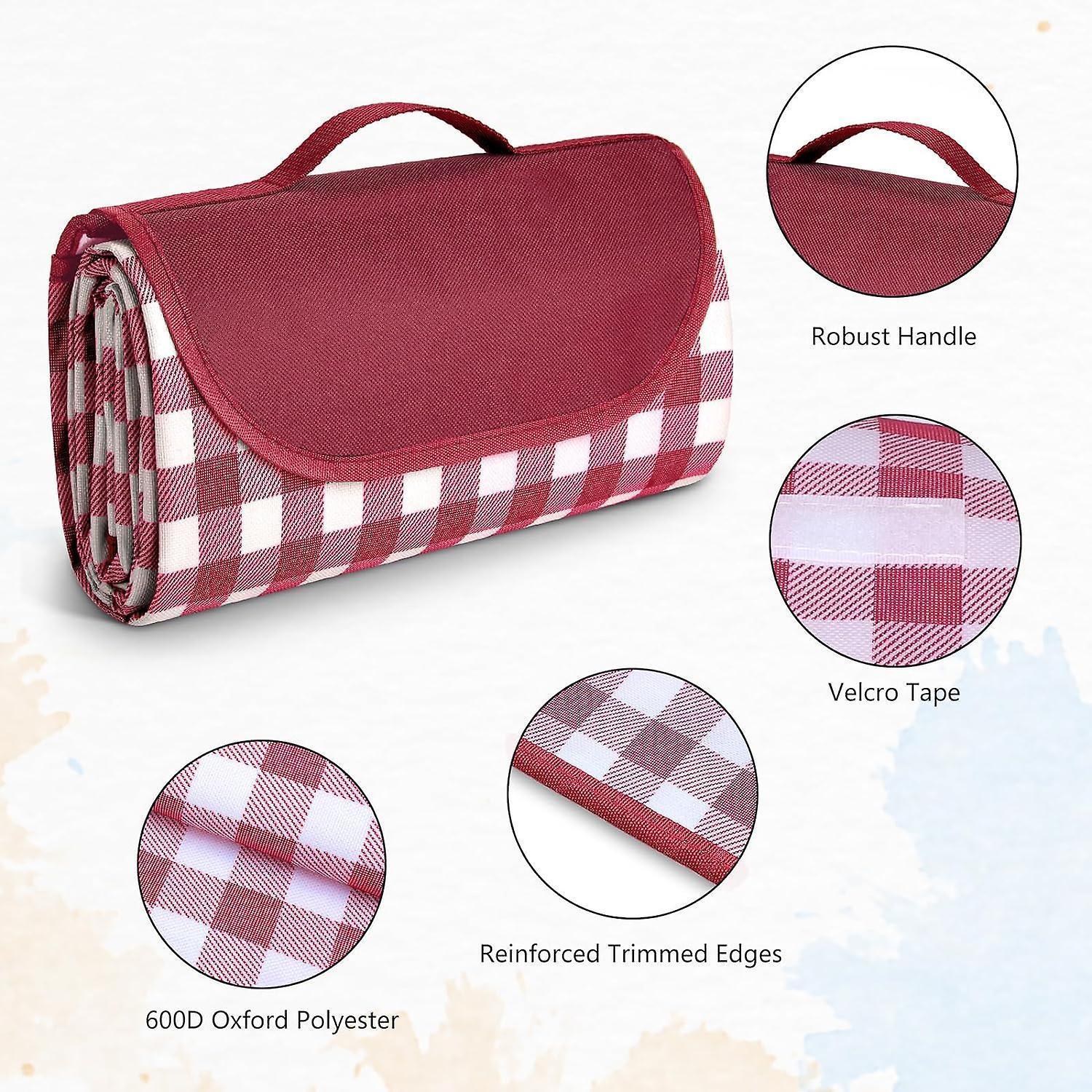 Picnic blanket waterproof picnic beach carpet pattern - Image 3