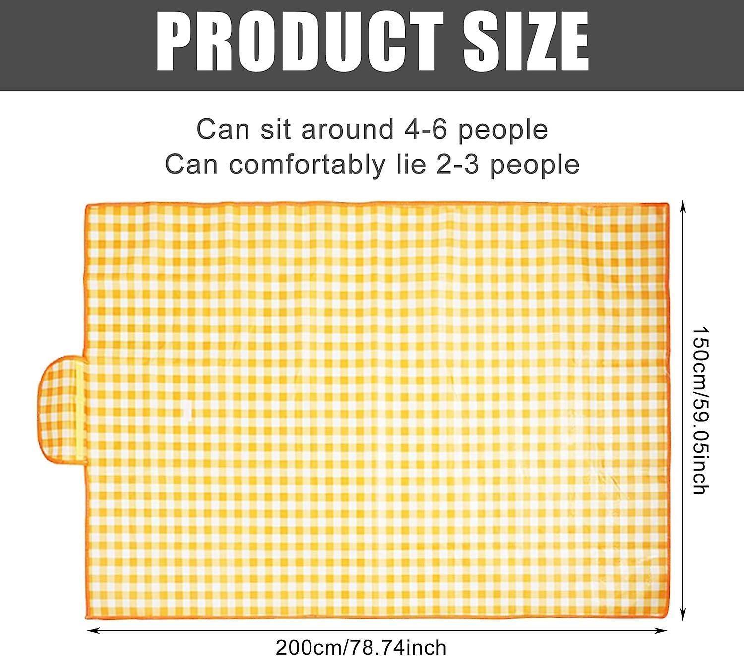 Picnic blanket waterproof picnic beach carpet pattern - Image 2