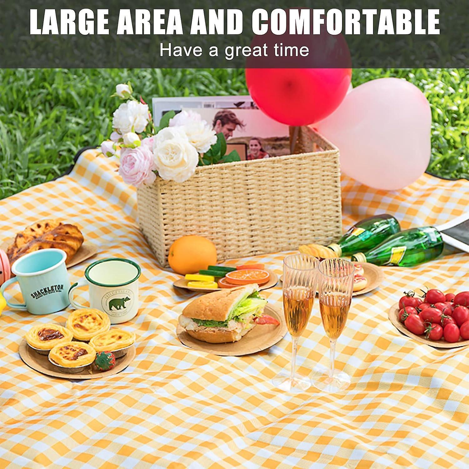Picnic blanket waterproof picnic beach carpet pattern - Image 5