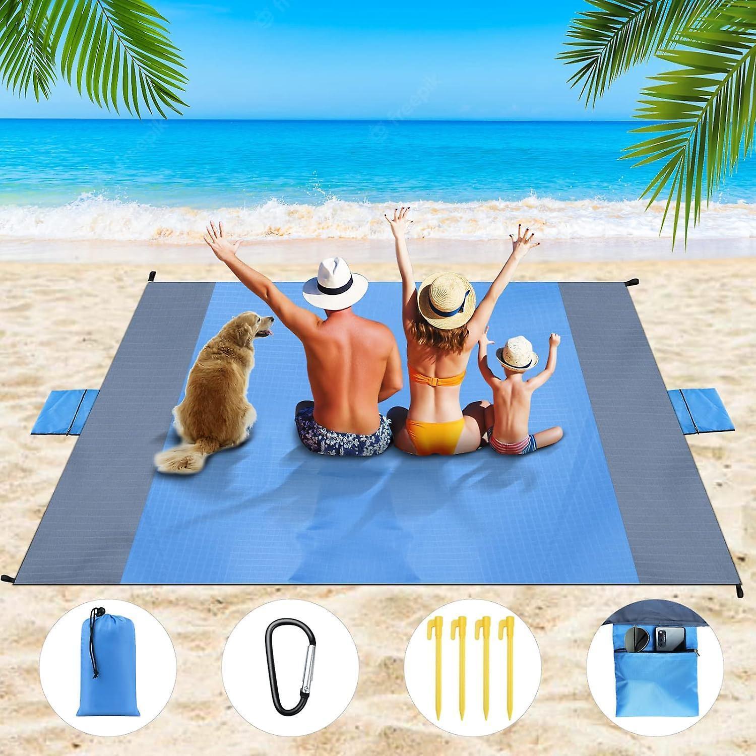 Picnic blanket waterproof picnic beach carpet pattern - Image 1