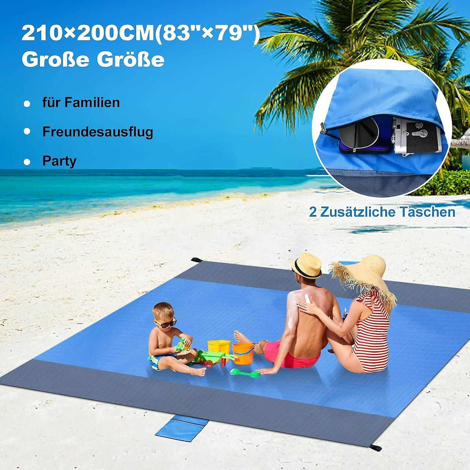 Picnic blanket waterproof picnic beach carpet pattern - Image 2