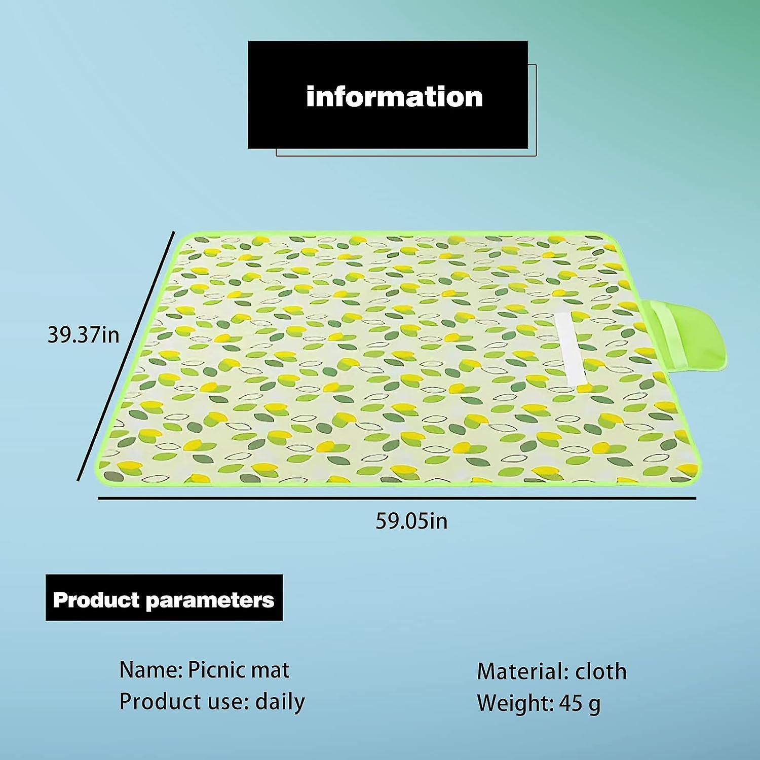 Picnic blanket waterproof picnic beach carpet pattern - Image 2