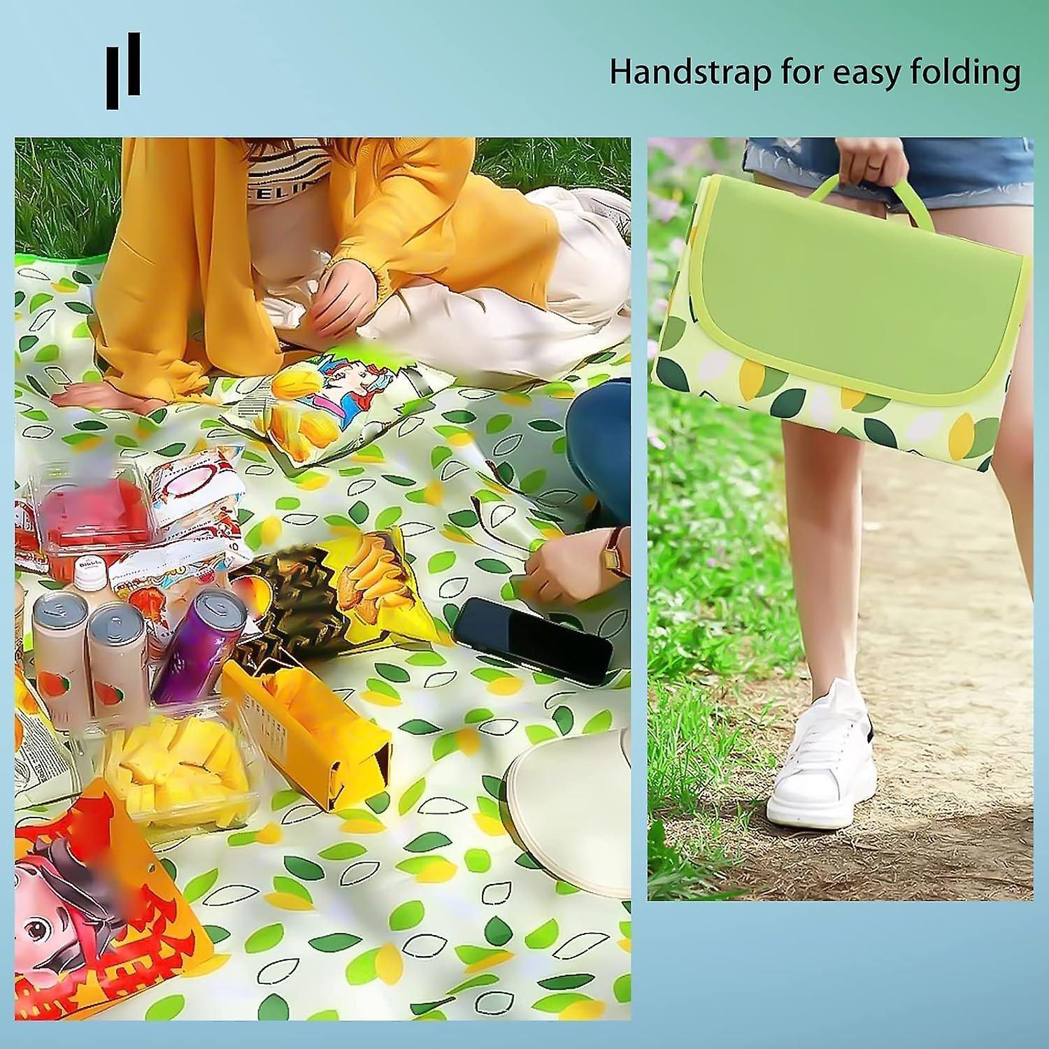 Picnic blanket waterproof picnic beach carpet pattern - Image 4
