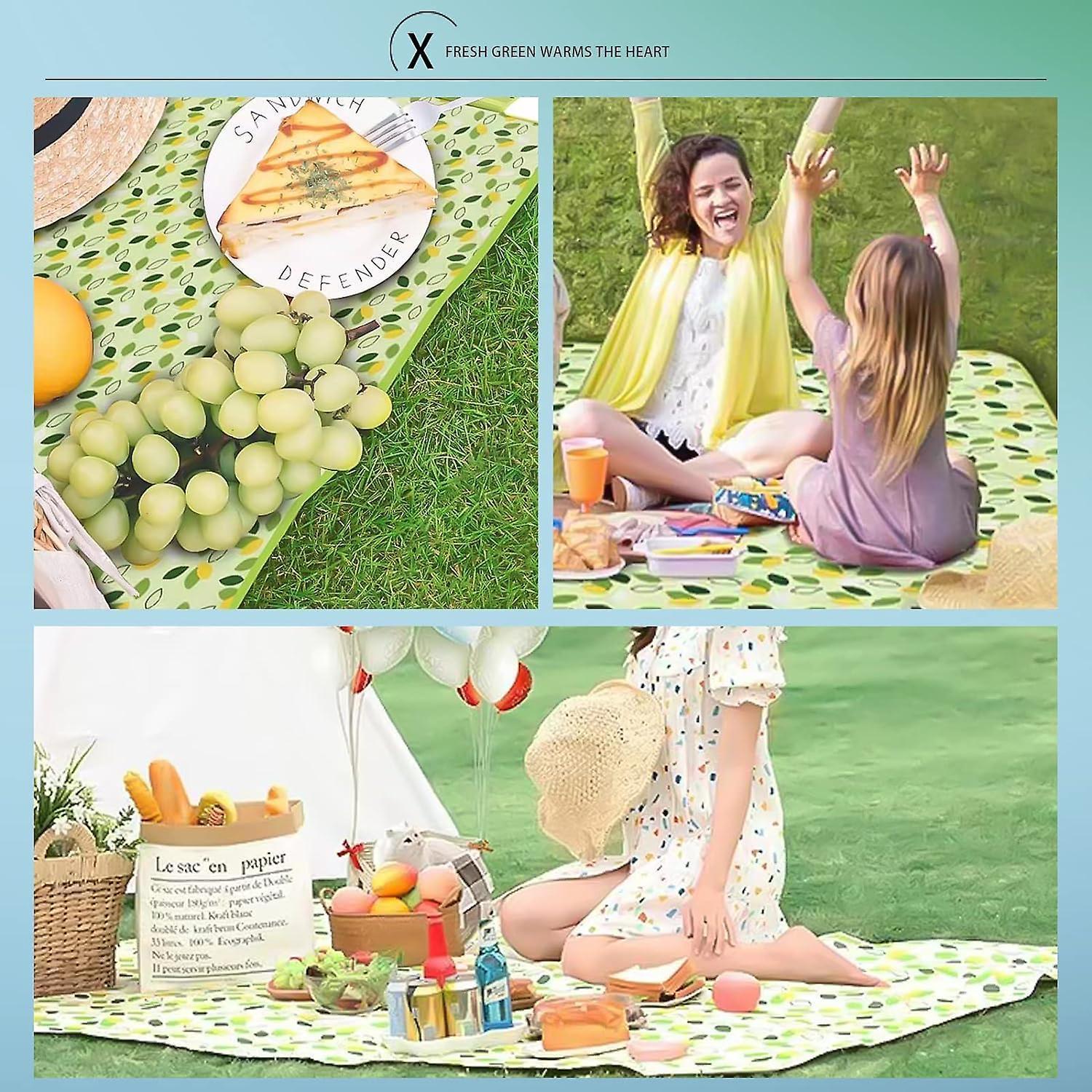 Picnic blanket waterproof picnic beach carpet pattern - Image 5