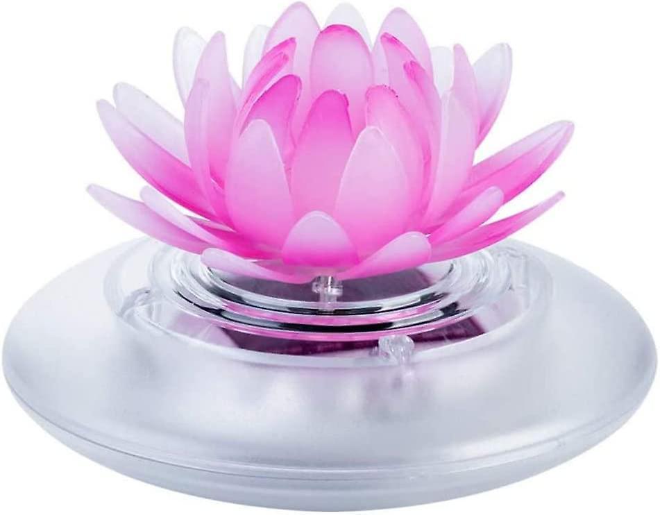 Pool floating light waterproof pool floating pond light lotus solar light for swimming pool pond garden decoration,garden pool light for garden - Image 1