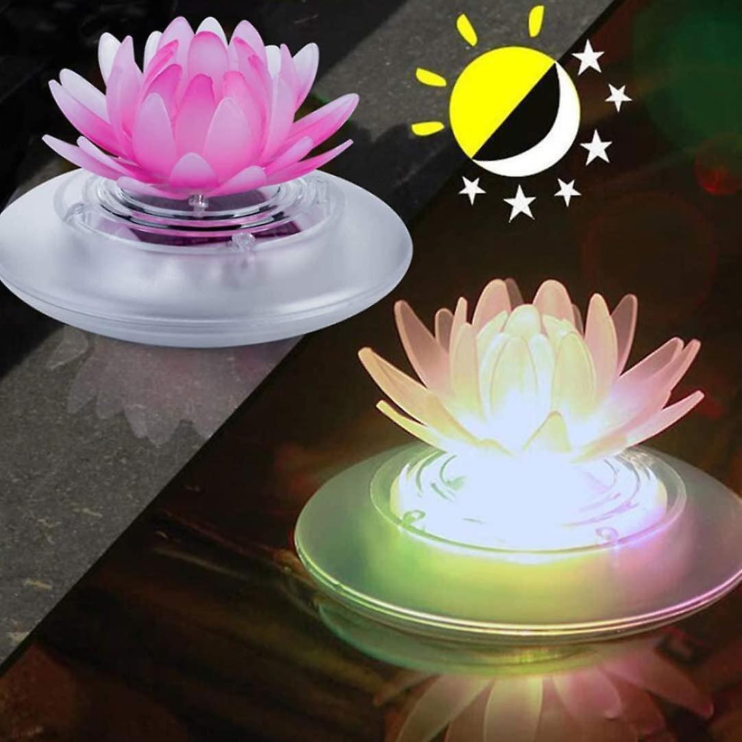 Pool floating light waterproof pool floating pond light lotus solar light for swimming pool pond garden decoration,garden pool light for garden - Image 4