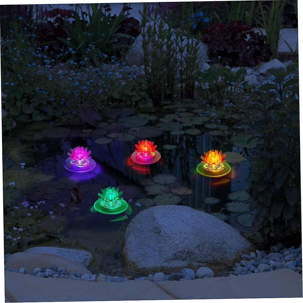 Pool floating light waterproof pool floating pond light lotus solar light for swimming pool pond garden decoration,garden pool light for garden - Image 5